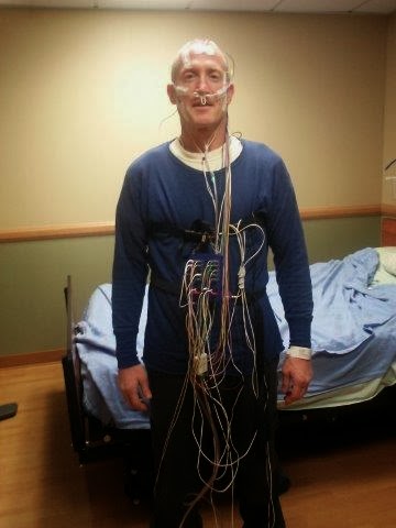 Hook up for sleep study