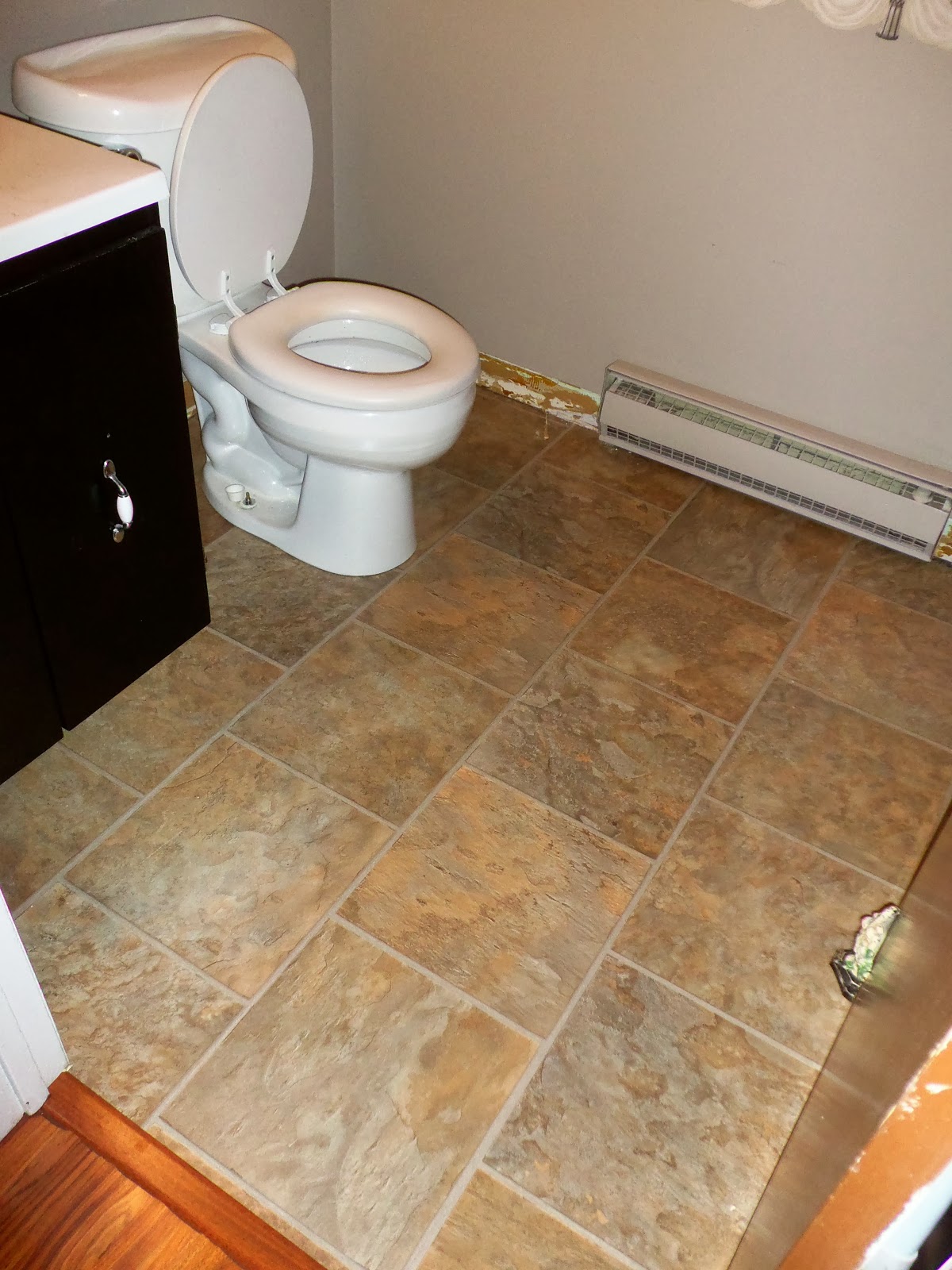 Lowes stock kitchen cabinets Swiftlock Sierra Slate Laminate Flooring