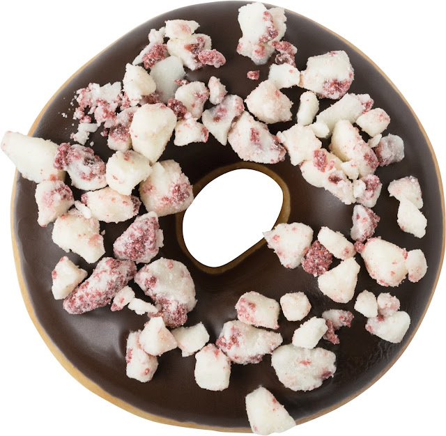 Krispy Kreme Doughnuts - Mini Dark Chocolate Raspberry Ring