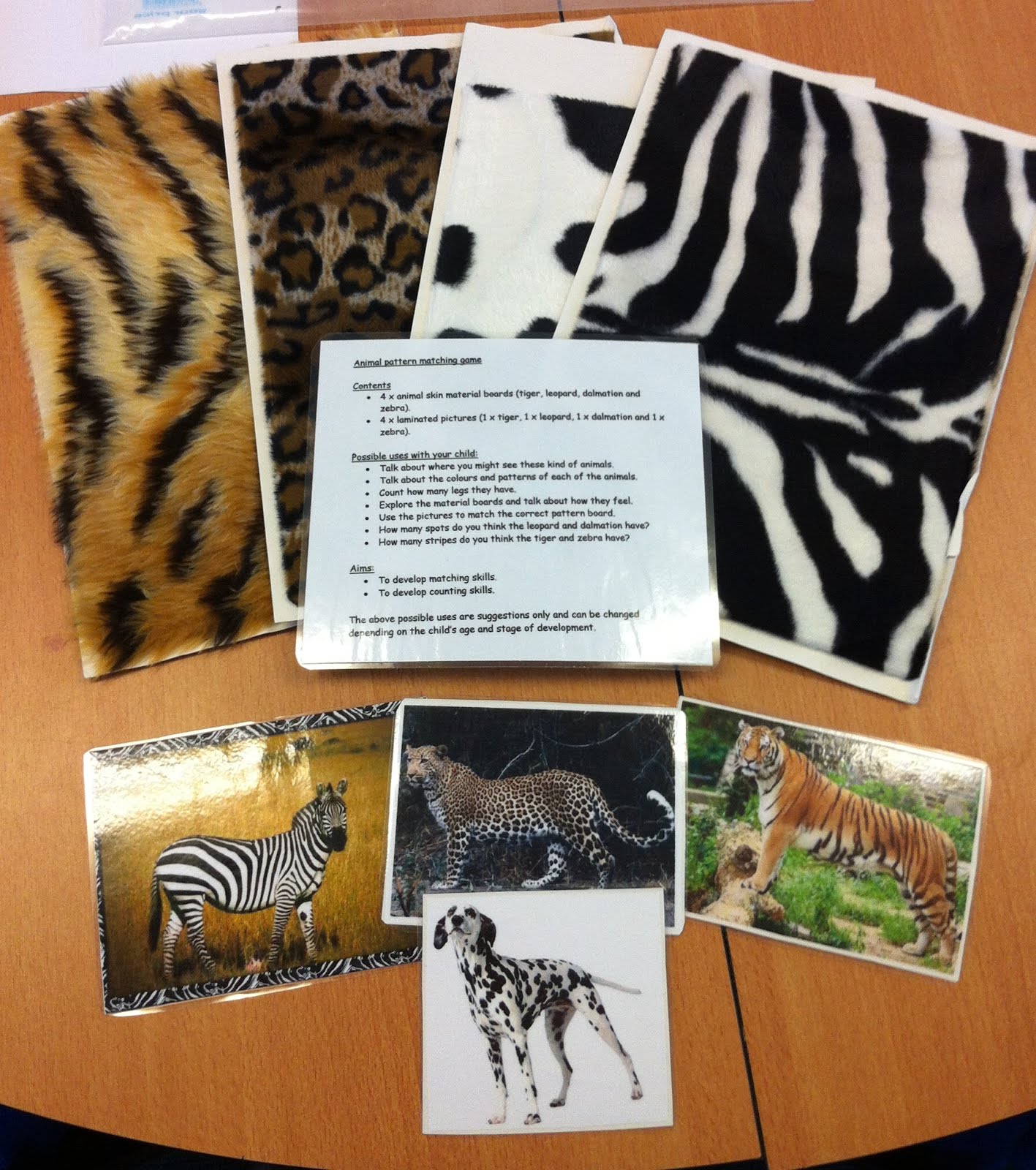 Early language skills through play.......: Animal pattern matching game