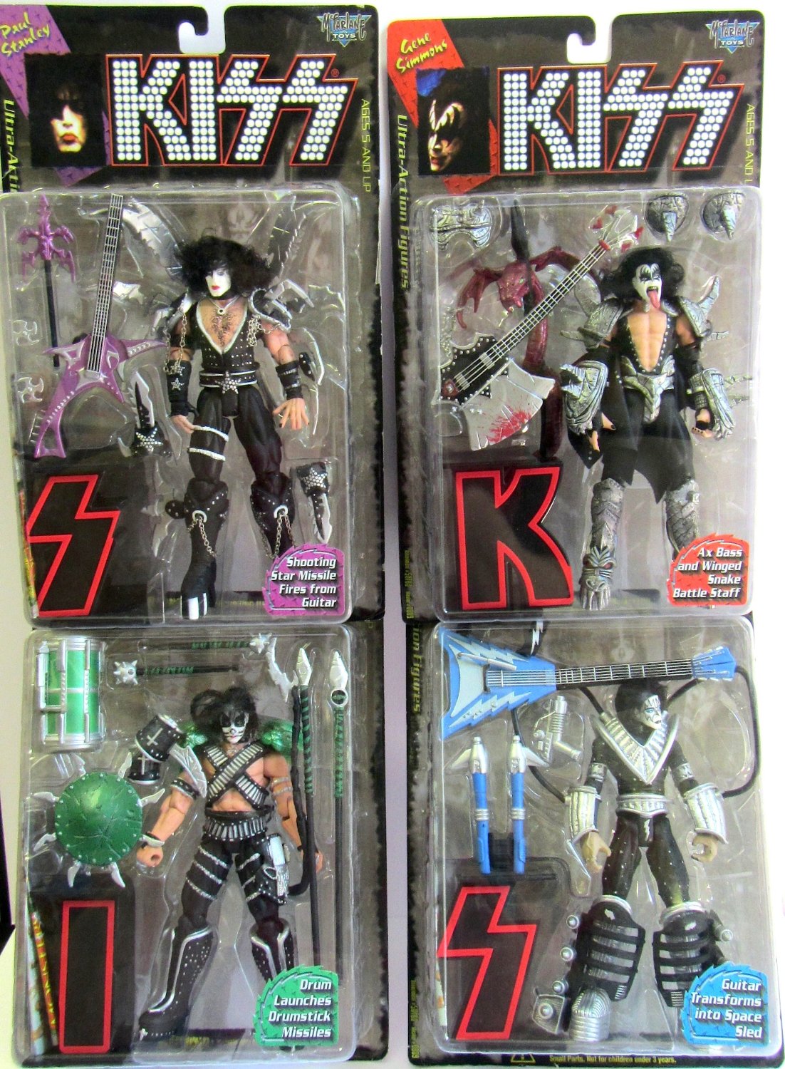 OMISSO RECORDS KISS Action Figures (4 bonecos) McFarlane Toys