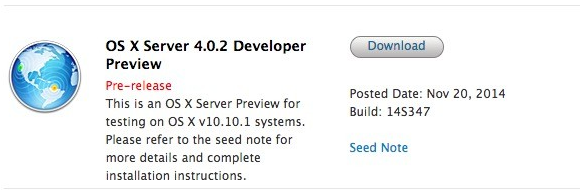 Mac OS X Server 4.0.2 Developer Preview 1 (14S347) Mac OS X Server 4.0.2 Developer Preview 1 (14S347)