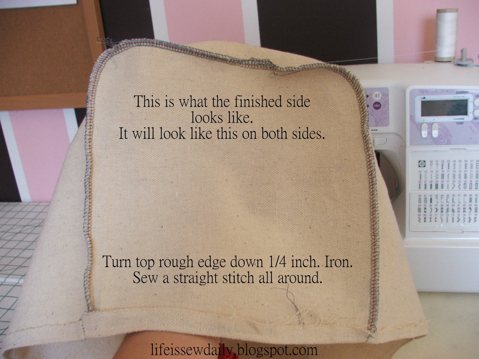 Life is {Sew} Daily How to Make Your Own Basket Liners {Tutorial}