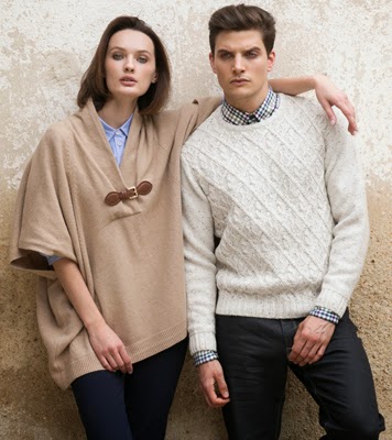 Lloyds otoño invierno 2014 2015 capa de punto Lloyds otoño invierno 2014 2015 capa de punto