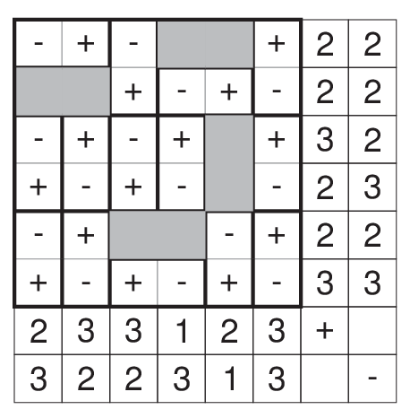 Magnets: WPC Style Logical Puzzles #M1 Solution