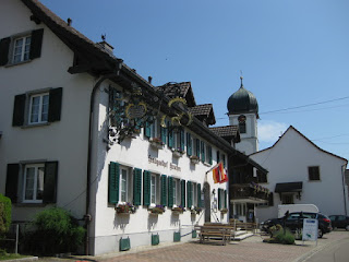 Front of the Hotel Hirschen Ramsen, Switzerland.