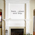 Styling our Spring Mantel