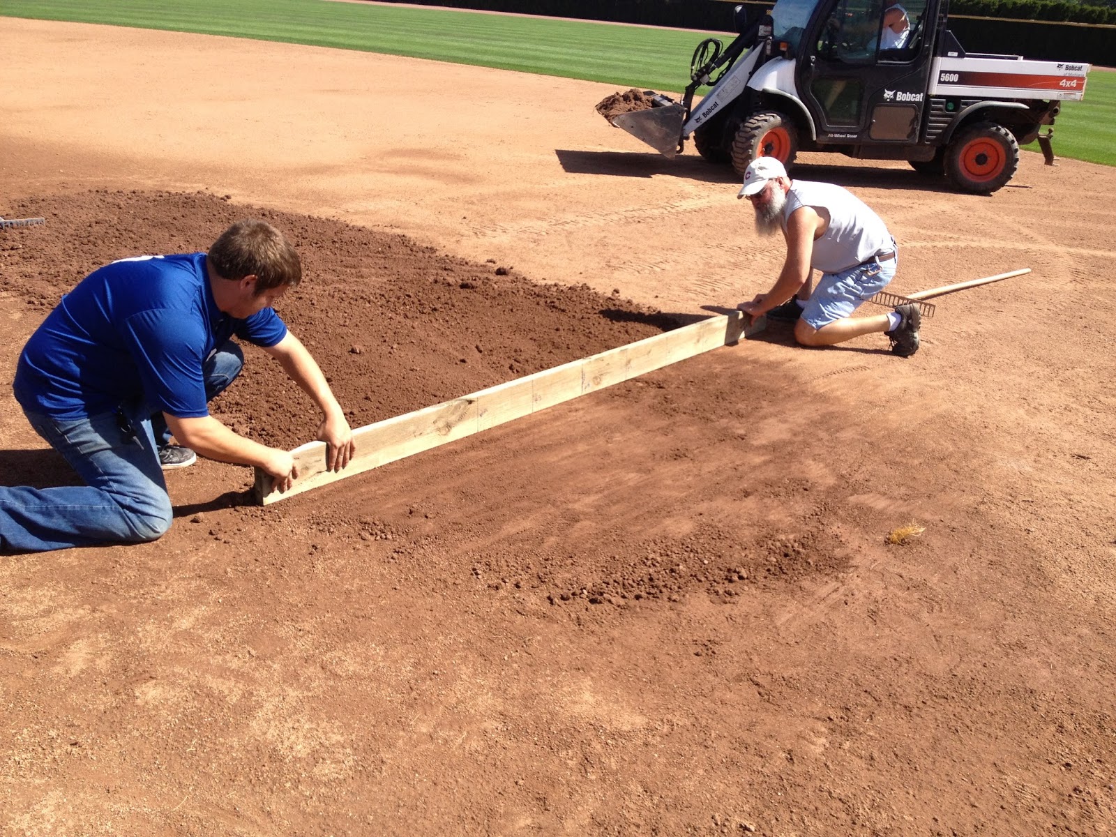 Smart Turf Adding Infield Mix to a Leadoff Area for Baseball