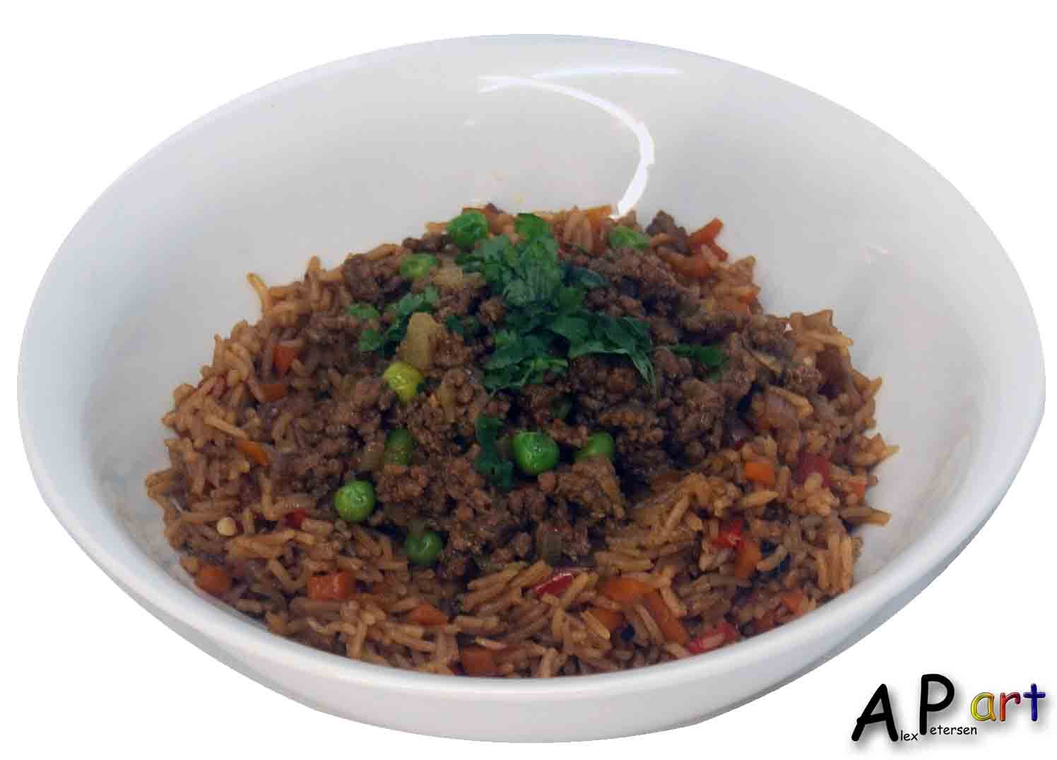 Basmati Rice Pilaf with Spicy Beef AlexTheContemporaryCulinarianprint