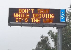 road condition signs