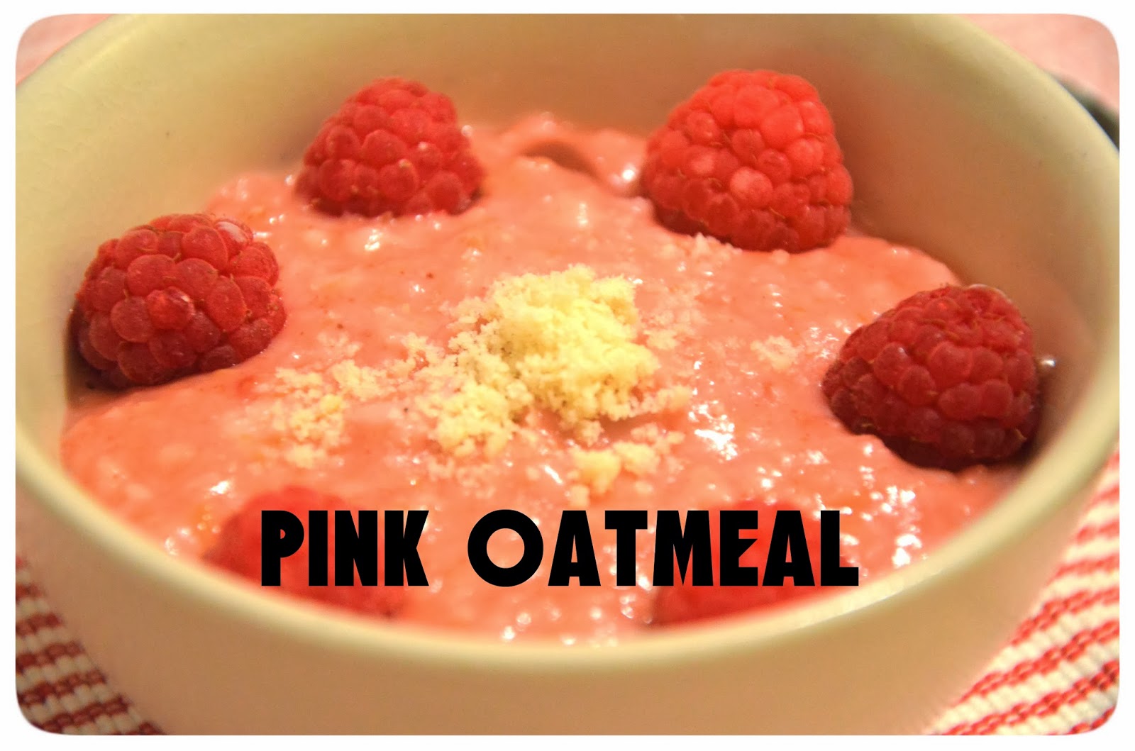 Mela e cannella.......... Pink oatmeal