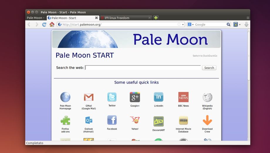 Pale Moon in Ubuntu