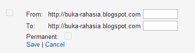 Redirect Halaman Blogger