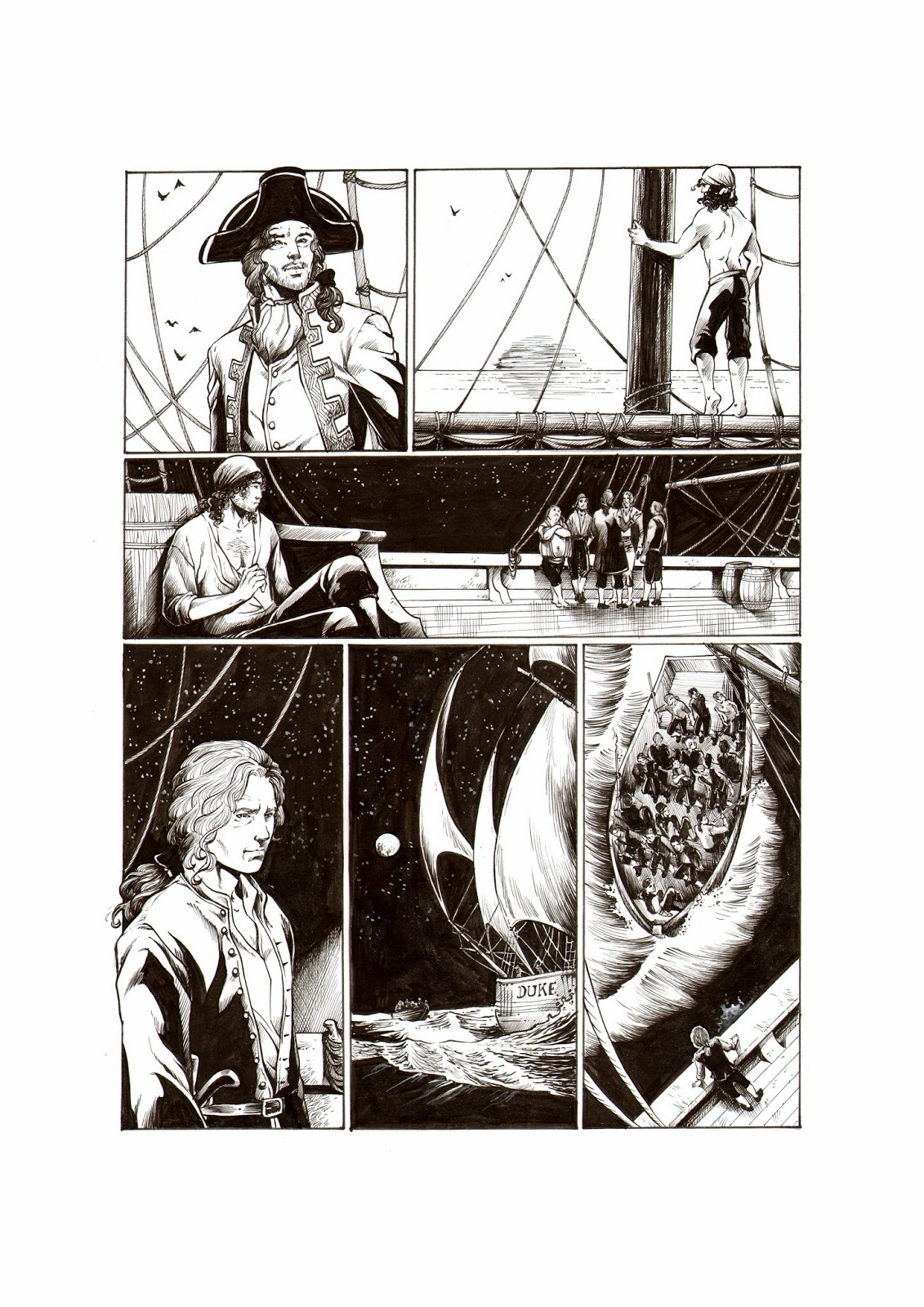 Tavola 4, David L'errante - disegno di Michela Cacciatore