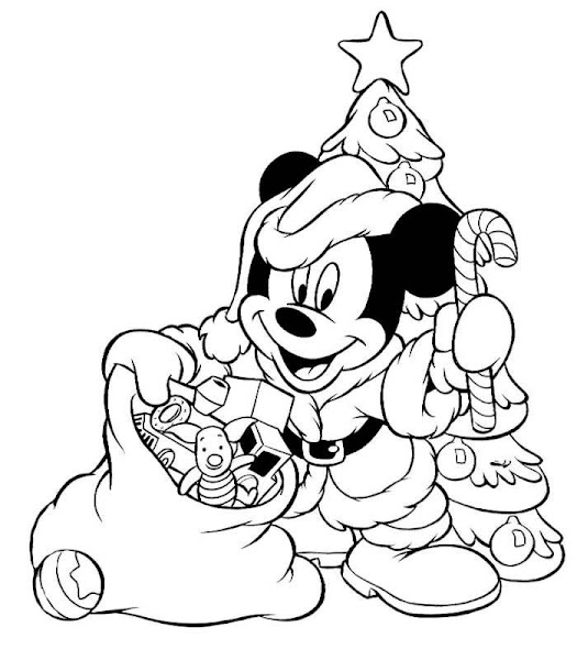 Disney Christmas Coloring Pages