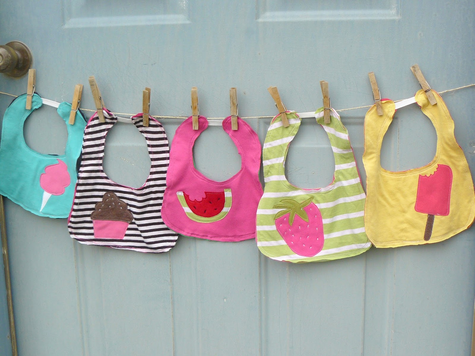 Small Fry & Co. "Sweet As...." The Girl Series of UpCycled Tshirt Bibs