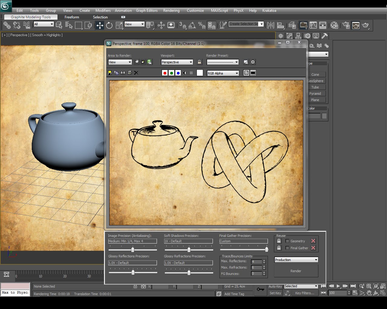 Line Drawing Render 3ds Max : Ds max materials creating sketch effects in tutorial