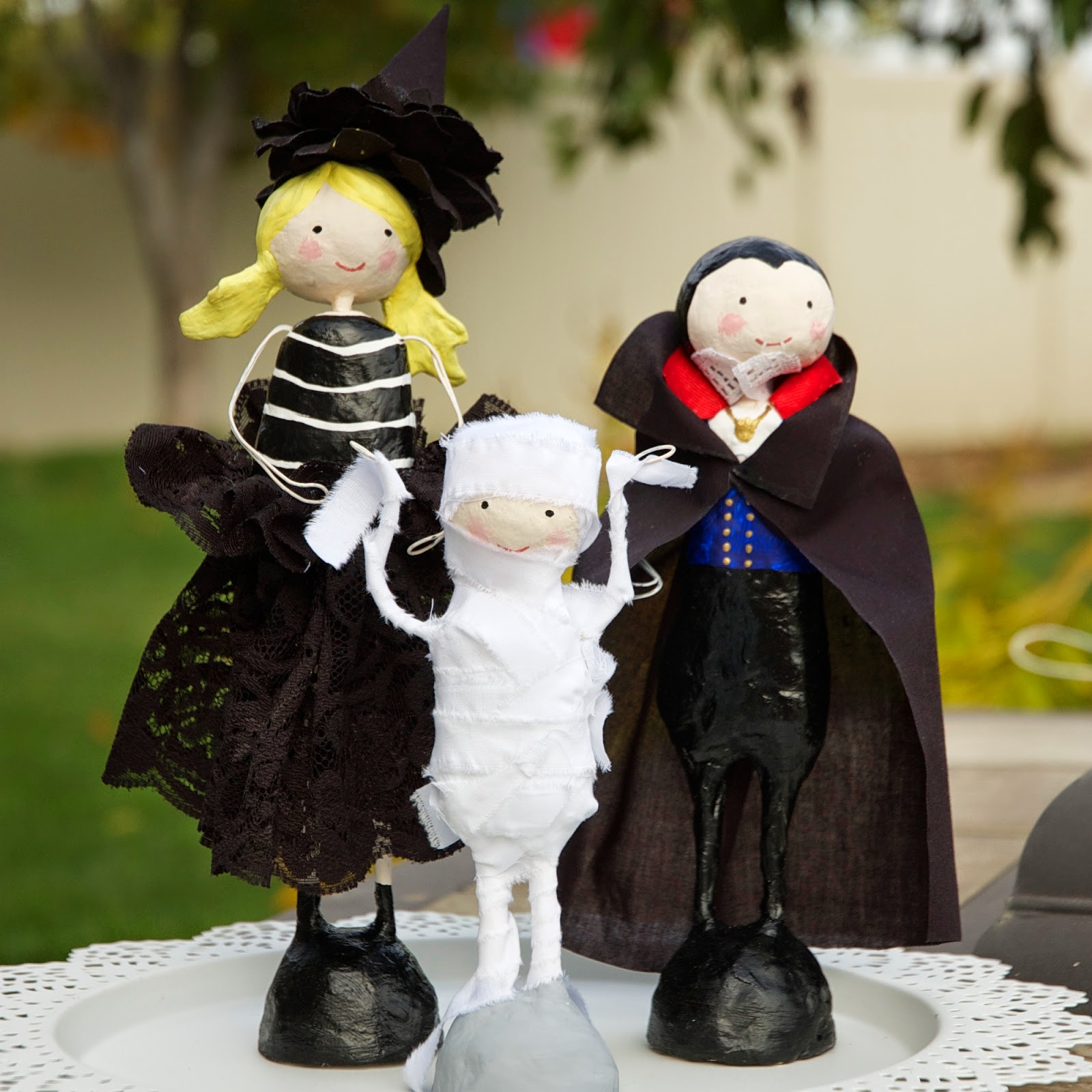 restlessrisa Halloween Paper Clay Doll Tutorial