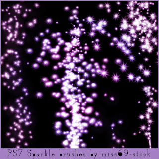 20 Pinceles de destellos o Sparkles para Photoshop