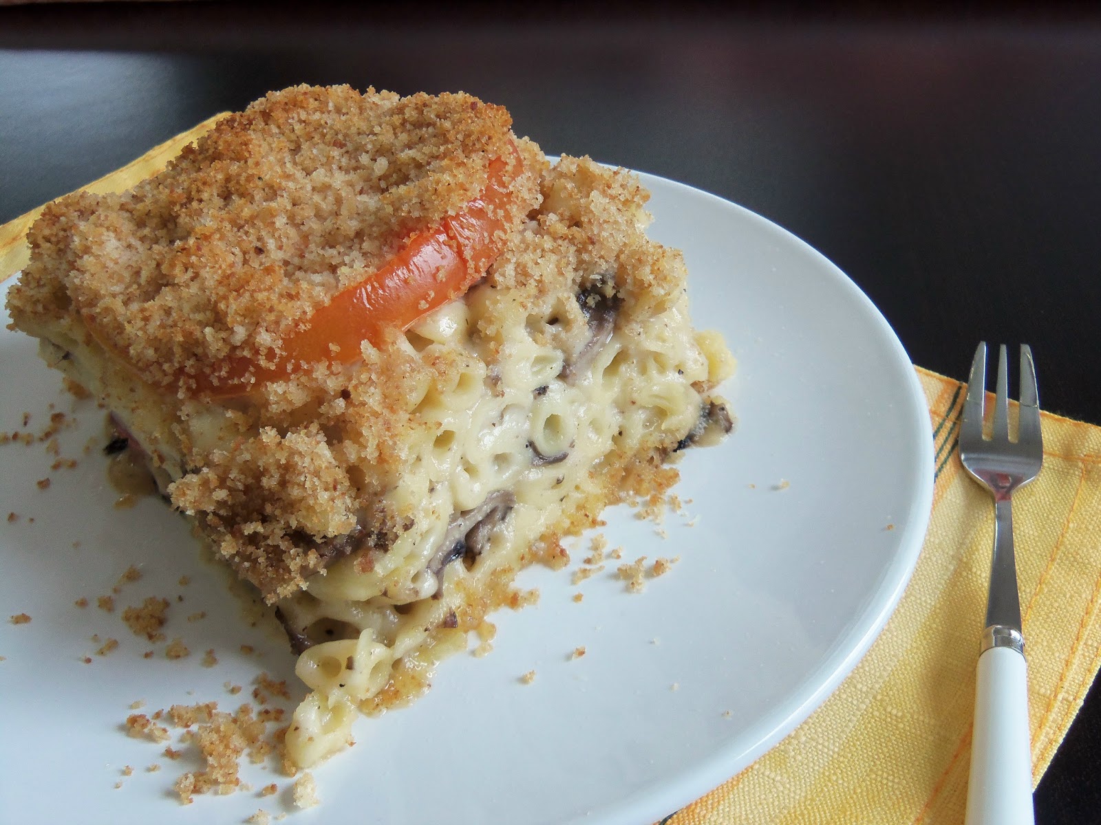 Simply Romanesco Mac and Cheese (with Bacon and Mushrooms)