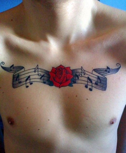 music tattoos men. musical note tattoos. tattoos