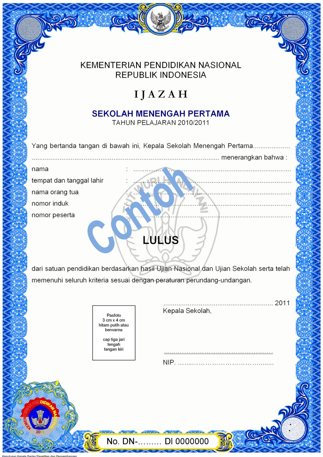 KODE JENIS SEKOLAH DAN TEMPAT PENERBITAN IJAZAH Excel