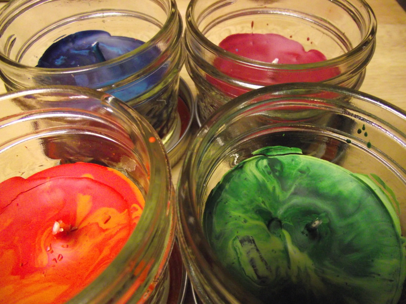 D.I.Y.Crayon Candles