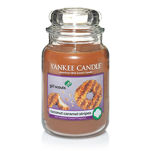 Andy's Yankees COCONUT CARAMEL STRIPES Yankee Candle Feature
