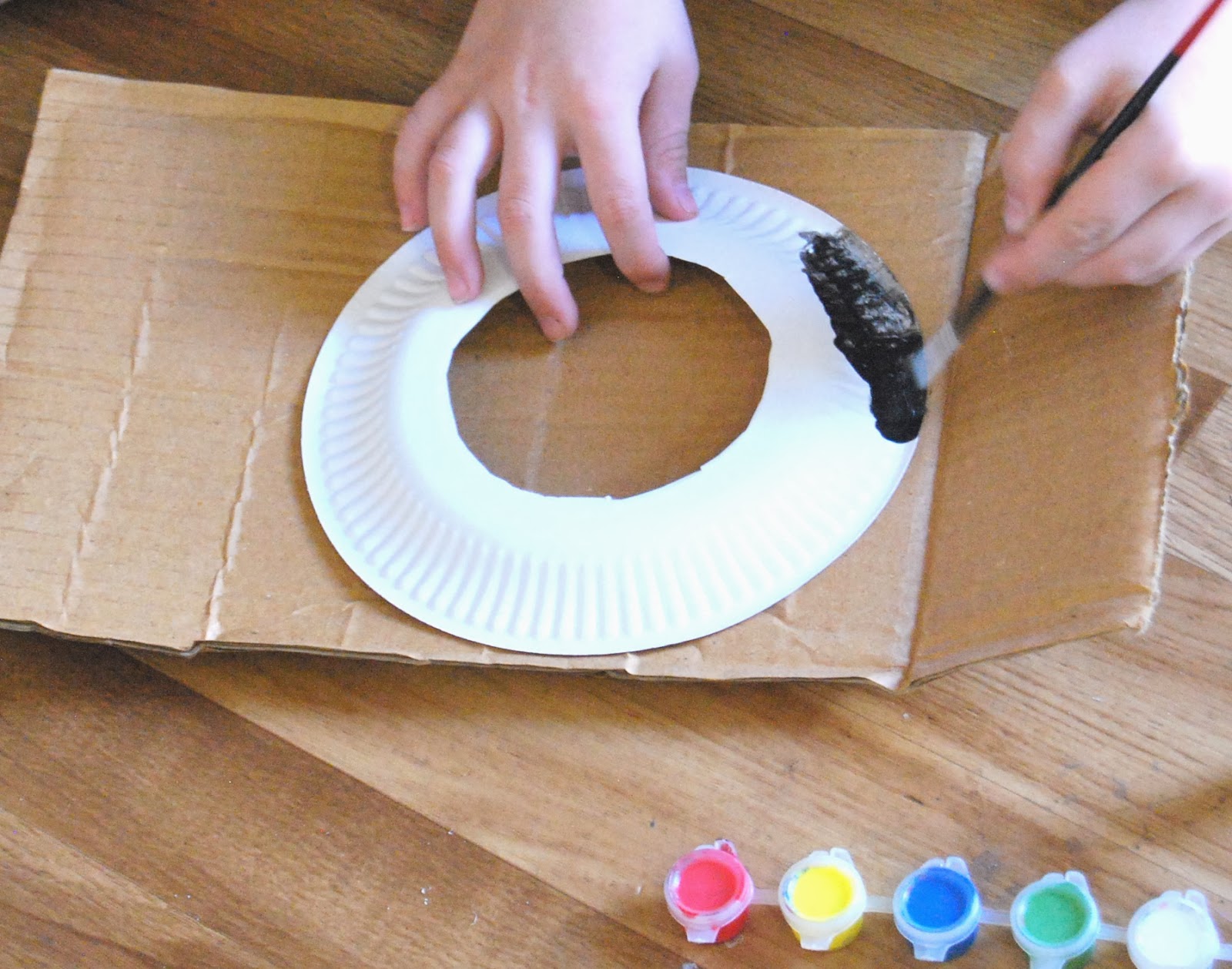 A Little Learning For Two Paper Plate Witches Hats