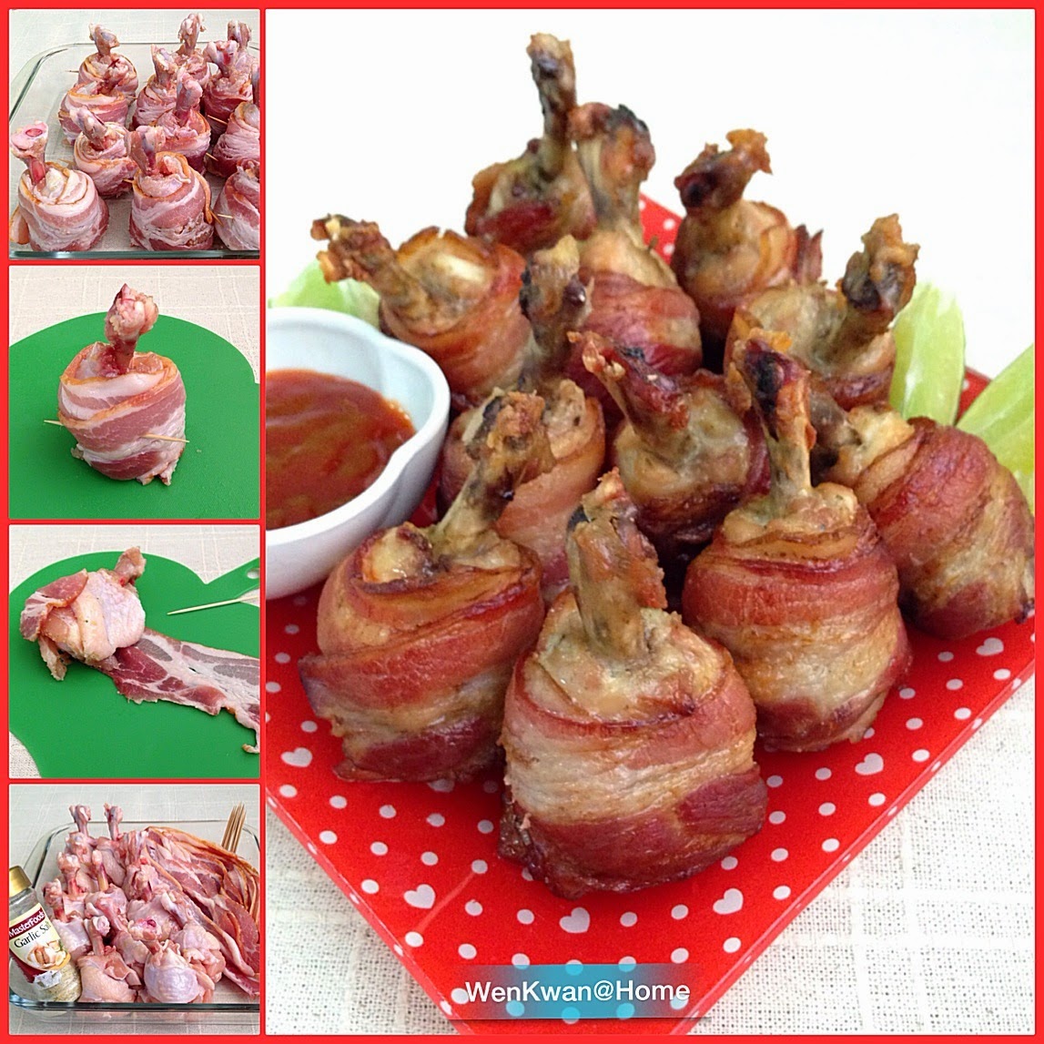 Bacon wrapped chicken lollipops Creative Ideas