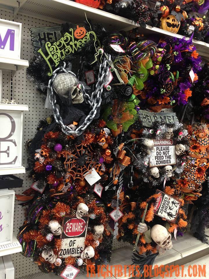 these halloween themed wreaths that michaels put together are very festive