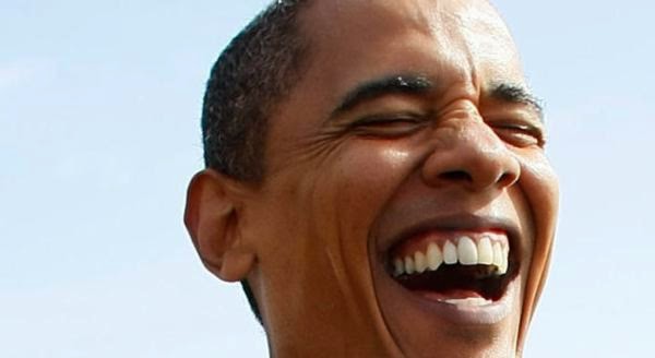 Obama laughter. - #Obama #laughter