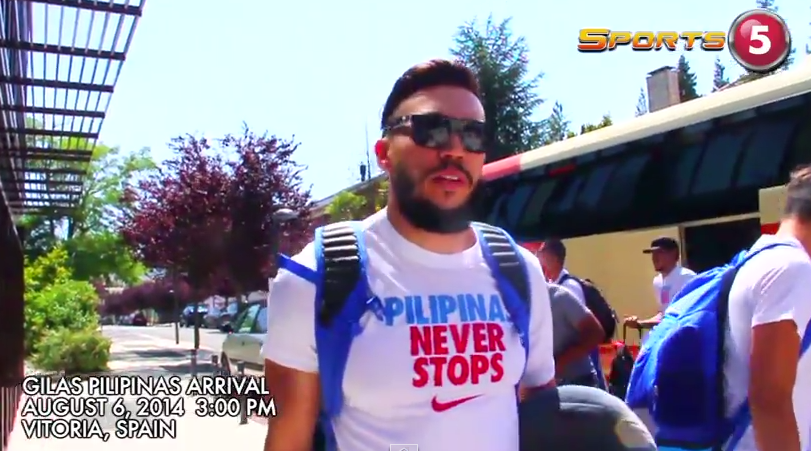Gilas Pilipinas arrival in Spain video
