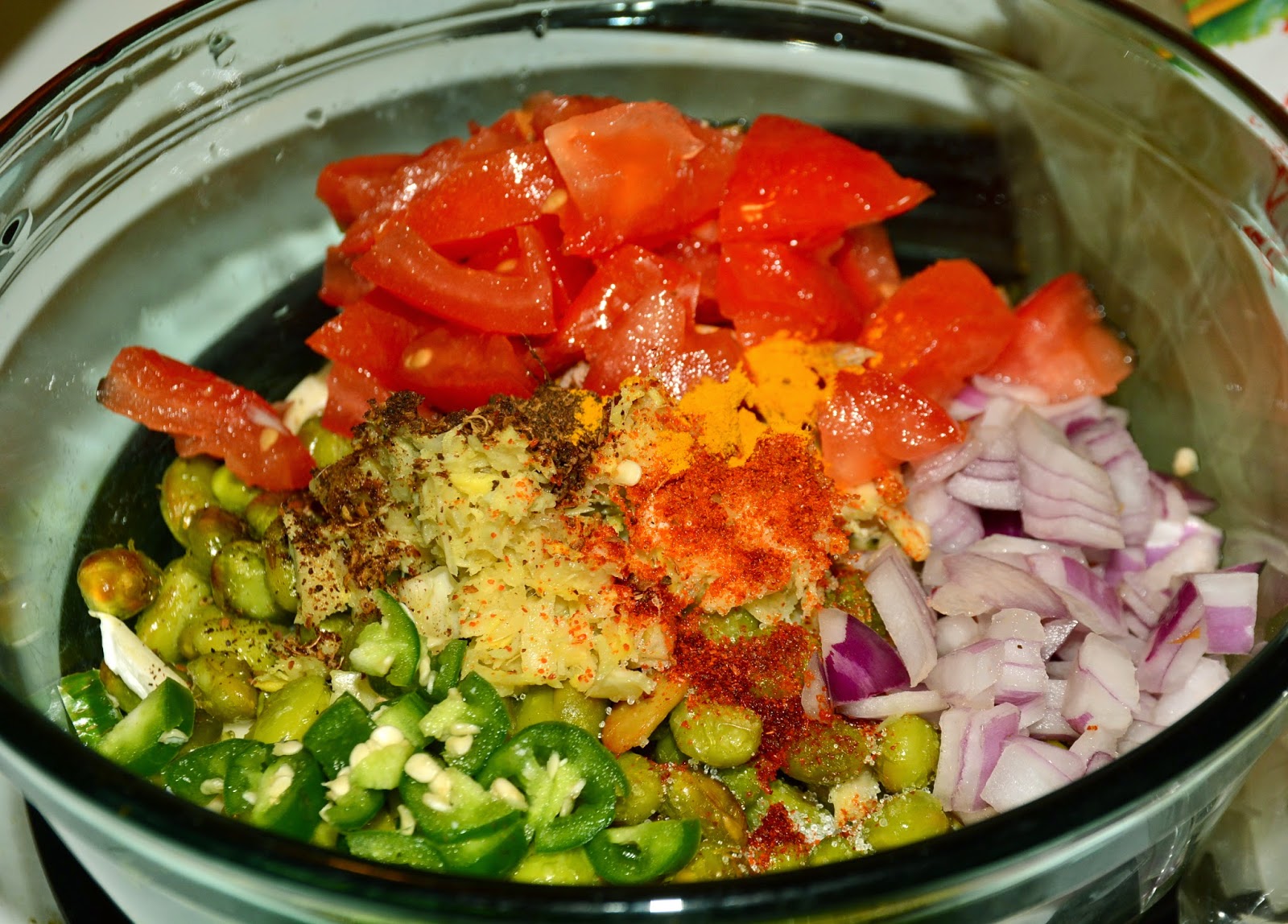 Nepali Tummy!! Hariyo Bhatmas Sadeko (Green Soybeans Spicy Salad)!!