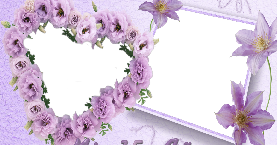 4 Bellos Bordes para Fotos de Quince Años en formato png. ~ Marcos