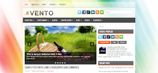 Free Design Related Vento Blogger Template Download