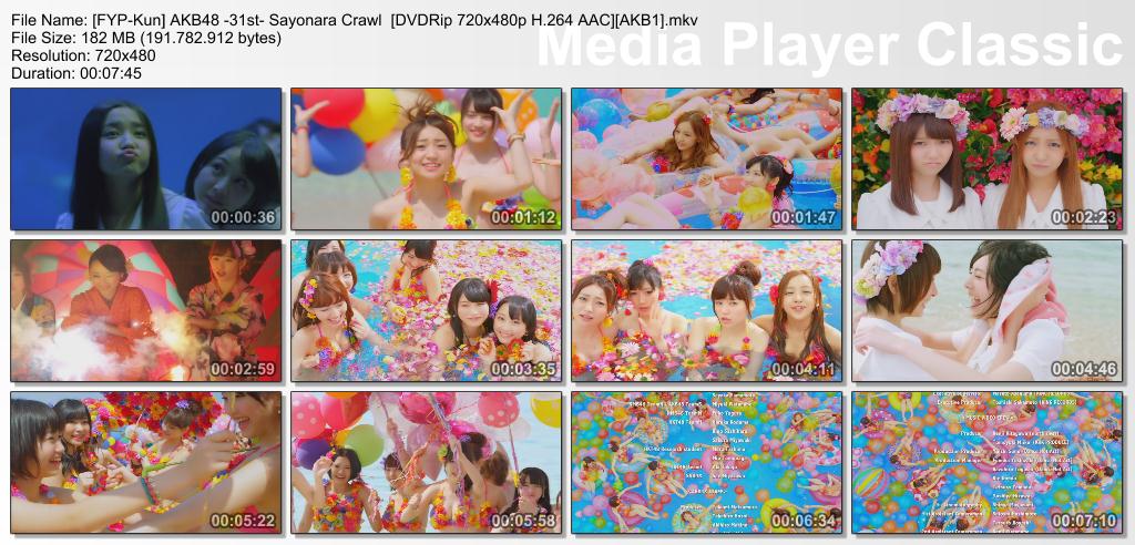 single akb48 31st sayonara crawl