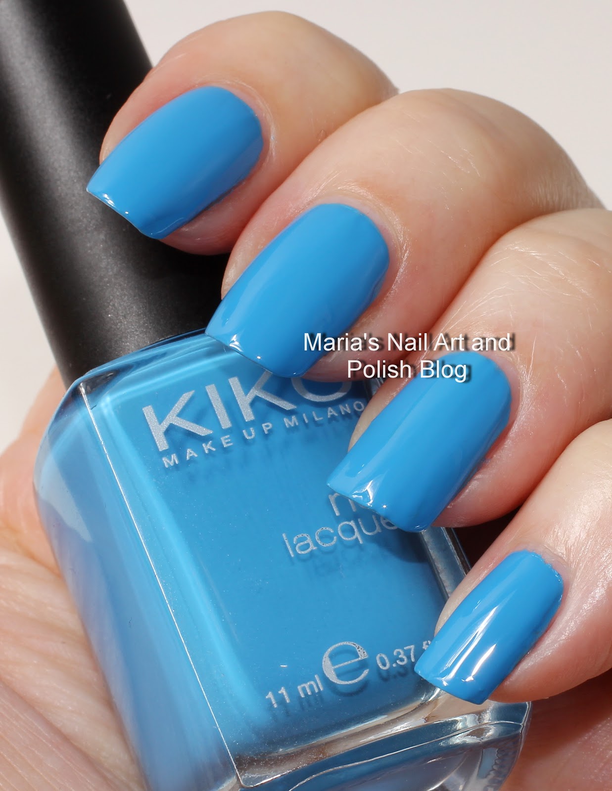 Marias Nail Art and Polish Blog Kiko 385 Pastel Blue and 386 Light