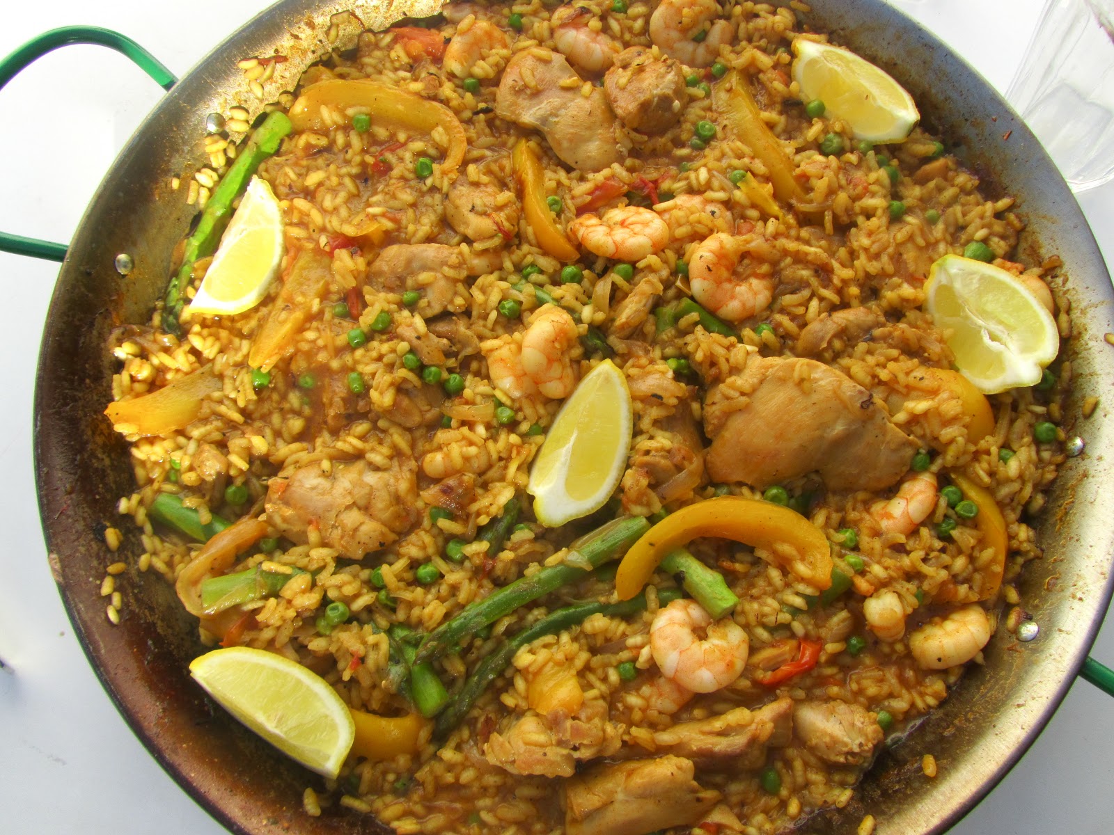 Good food and red shoes Delia Smiths Paella