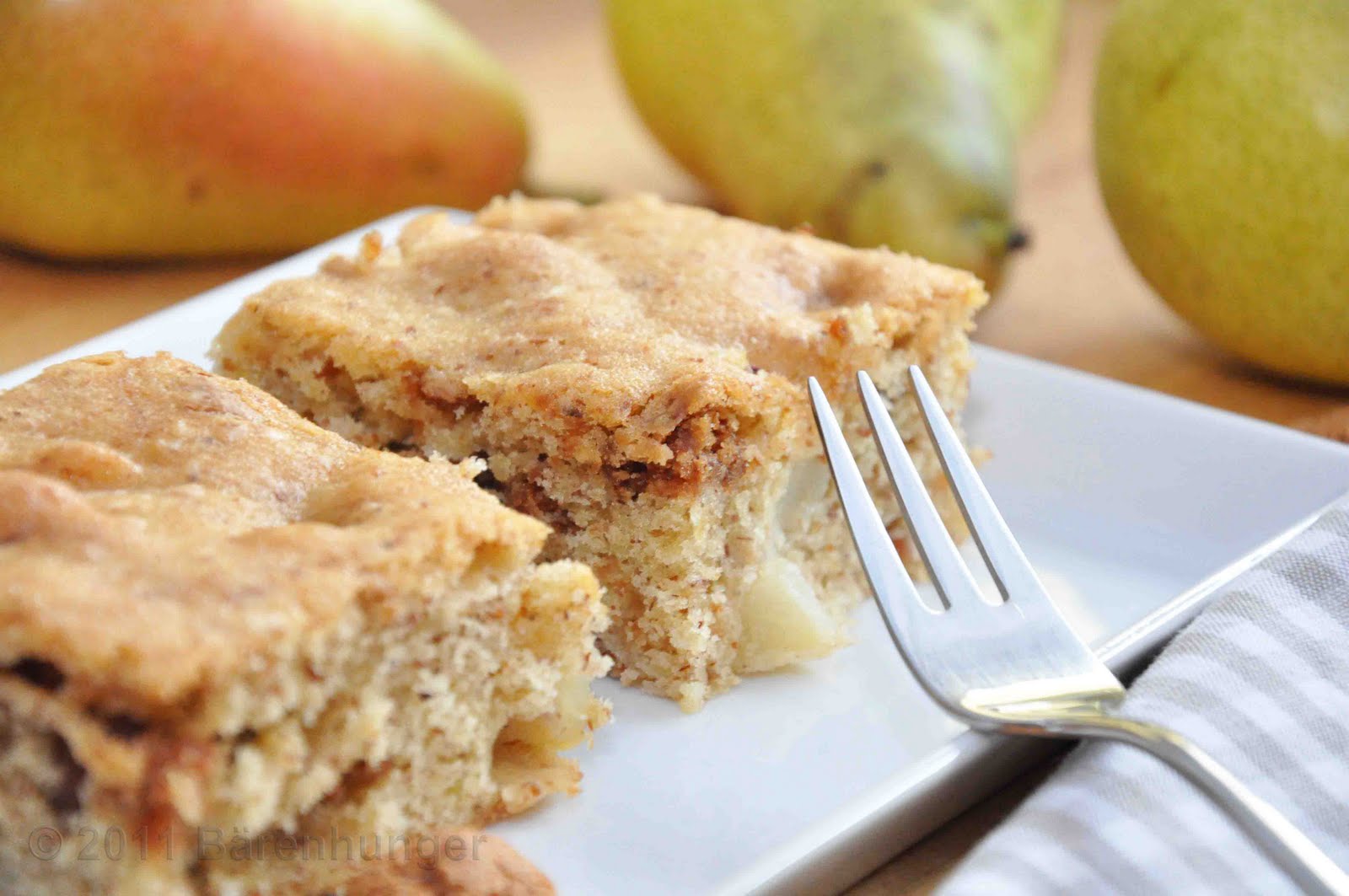 Amarettini Birnen Kuchen Bärenhunger Amarettini Birnen Kuchen Bärenhunger
