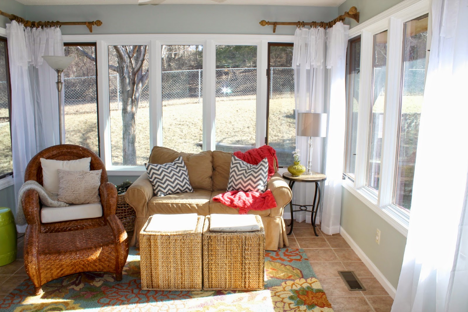 Eyecatching Sunroom Curtain Rods An Easy DIY Project Whimsical