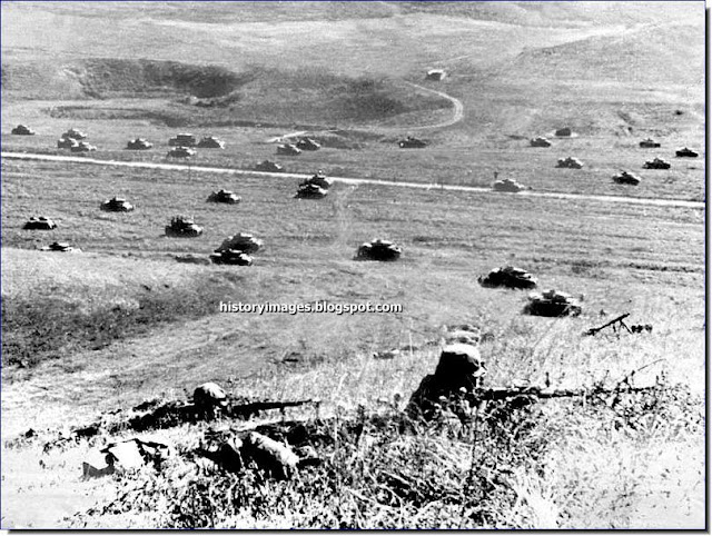 German tanks  foothills  Caucasus  Mozdok
