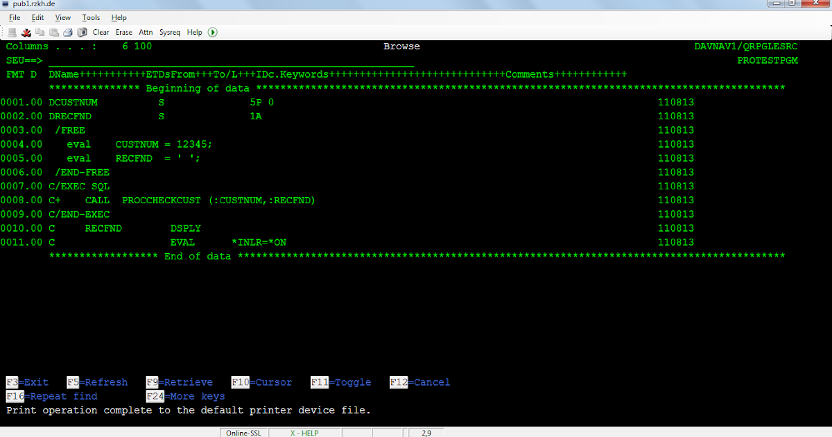 Floating through Binary. AS400 SQL STORED PROCEDURES AND EXTERNAL