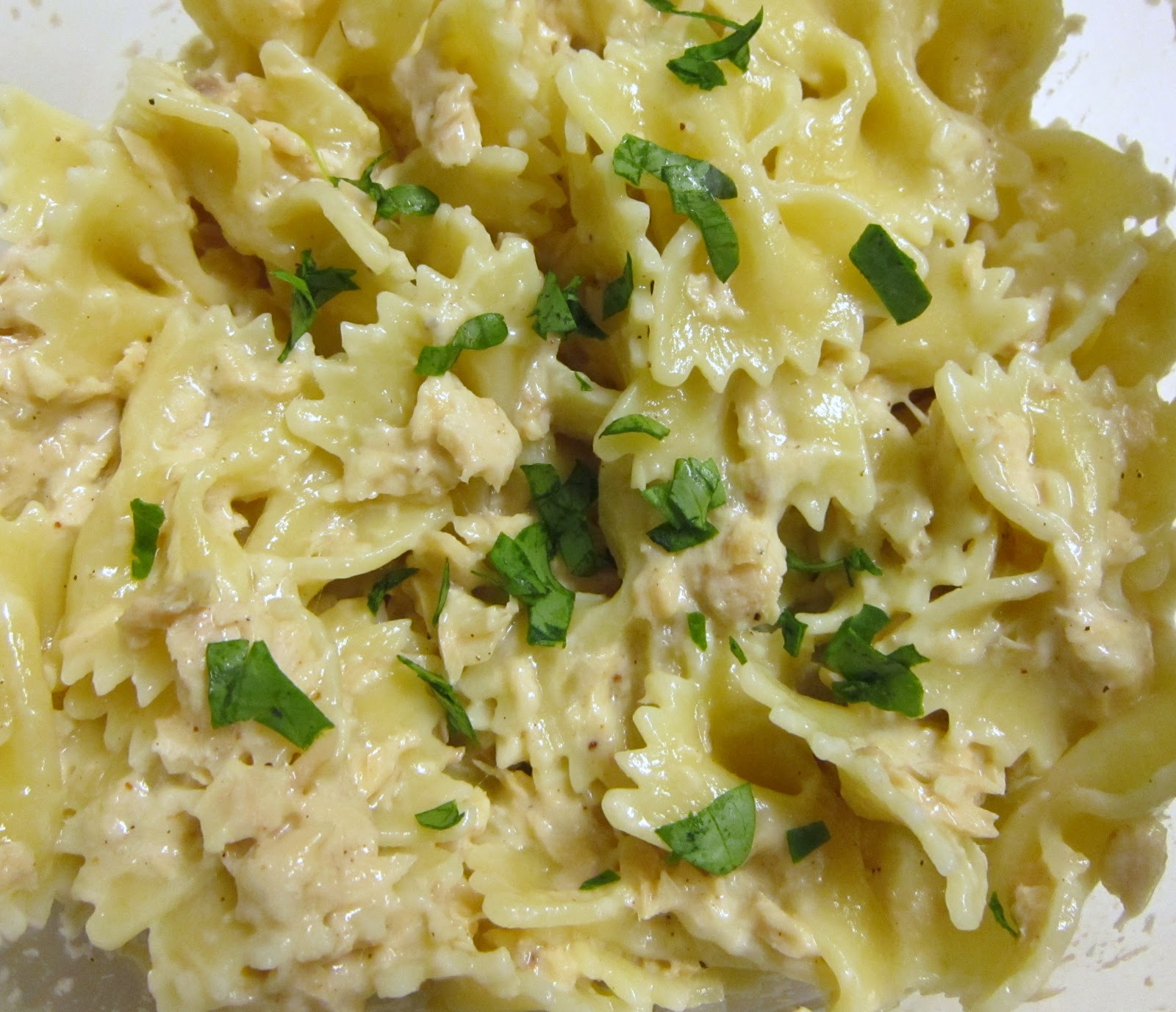 Sweet Beginnings Salmon & Pasta with Cream Sauce