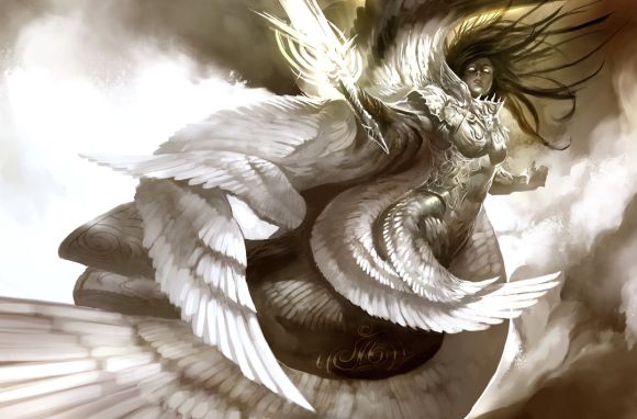 Kekai Kotaki ilustrações arte conceitual fantasia mulheres