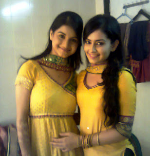 Anjali Abrol and Sambhavi Sharma on the sets of Endemol's Chajje Chajje Ka Pyaar Anjali Abrol and Sambhavi Sharma on the sets of Endemol's Chajje Chajje Ka Pyaar