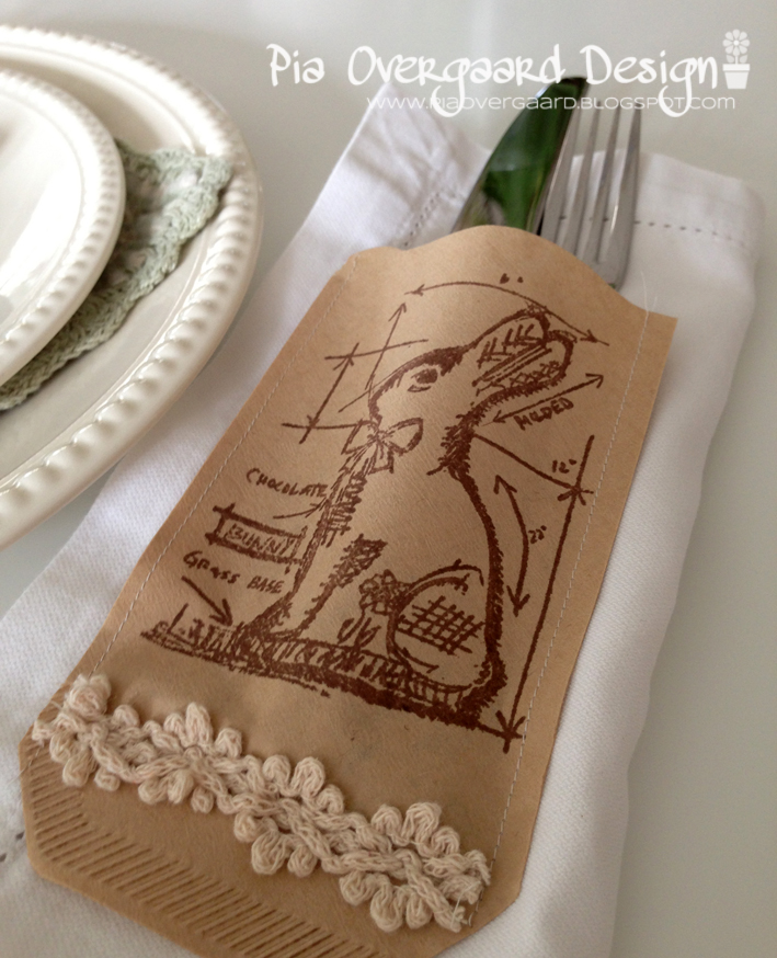 Pia Overgaard Easter Bunny projects with coffee filters o)