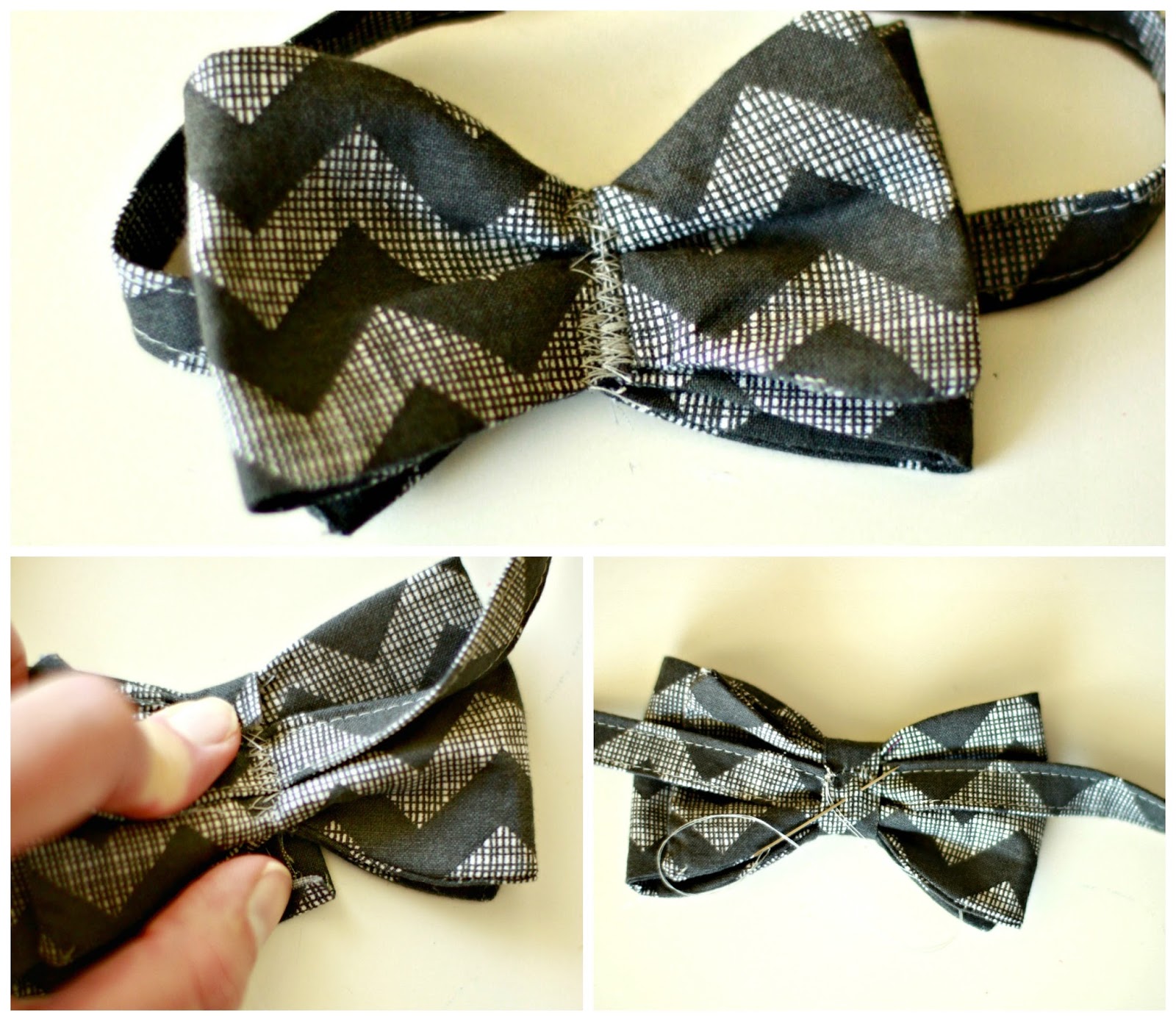 Larissa Another Day A Little Man's Faux Bow Tie (Tutorial)