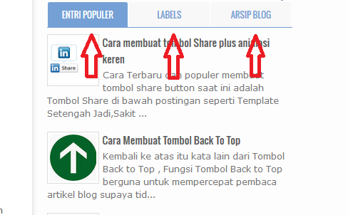 Membuat tab widget tiga kolom: © social media com nama gambar
