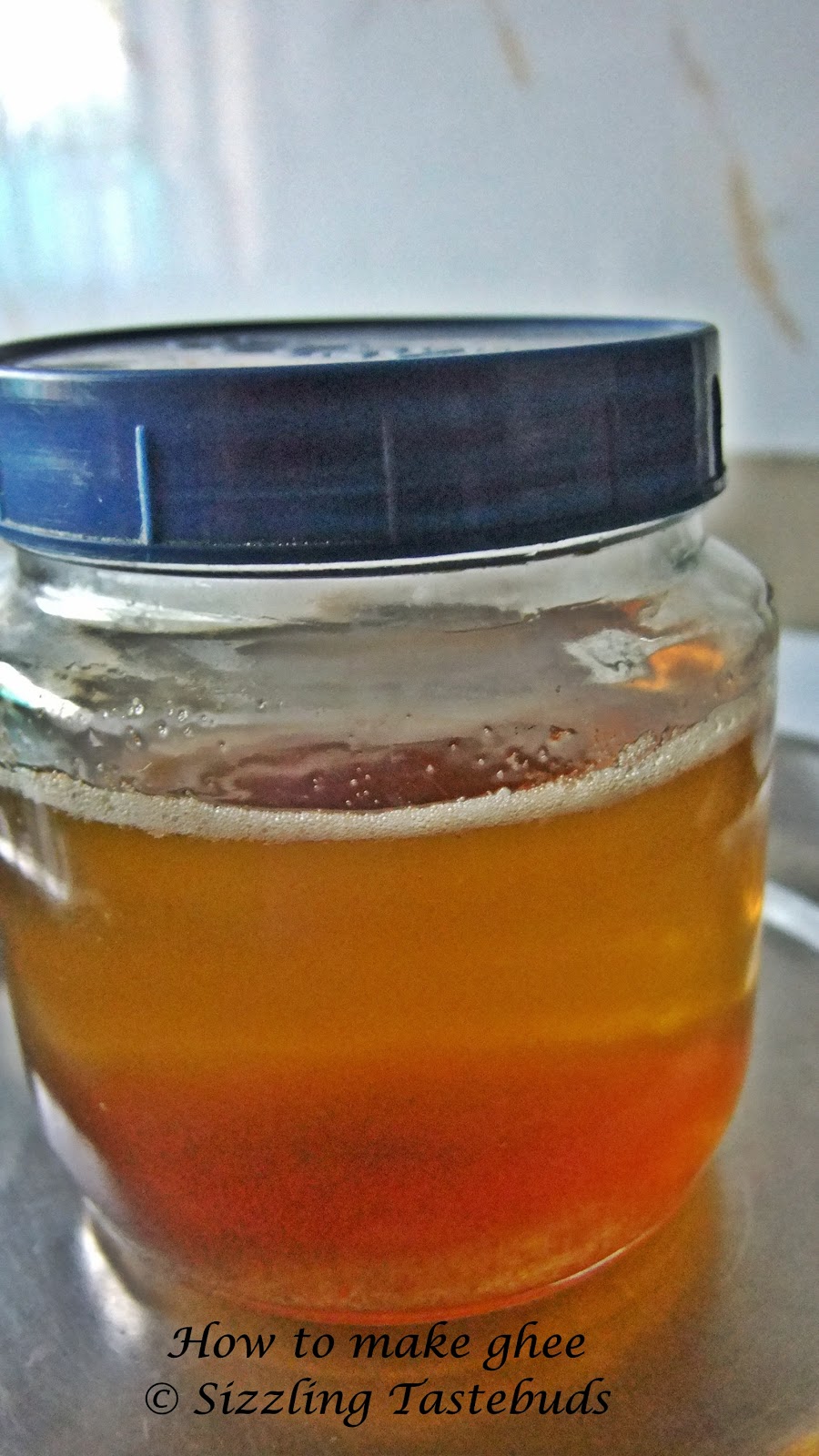 Sizzling Tastebuds How to make home made ghee from butter Step by